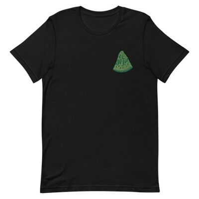 Poison Watermelon Embroidered Tshirt Green - Black
