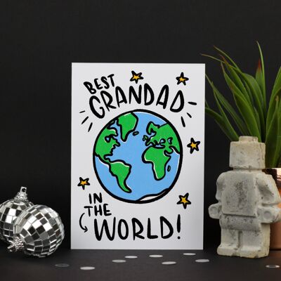 Best Grandad in the world Birthday card / Happy Birthday / birthday card for grandad / fathers day gift