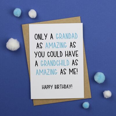 Amazing Grandad Birthday card / Happy Birthday / Funny Birthday Card / Rude Happy Birthday Card / birthday card for grandad