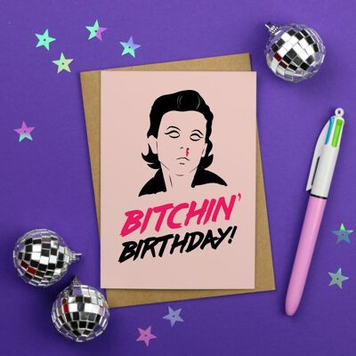 Bitchinâ€™ Birthday! Stranger Things Inspired / â€˜Stranger Thingsâ€™ show / Funny Anniversary Card / Funny Birthday Card / Netflix