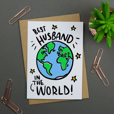 Best Husband in the world Birthday card / Happy Birthday / birthday card for husband