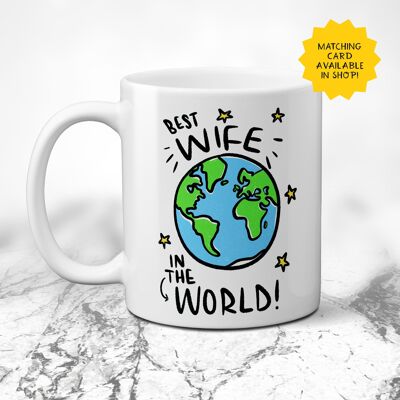 Best Wife in the world 11oz Mug / Happy Birthday / gift for wife