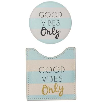 Miroir de poche - GOOD VIBES ONLY