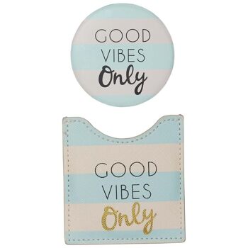 Miroir de poche - GOOD VIBES ONLY