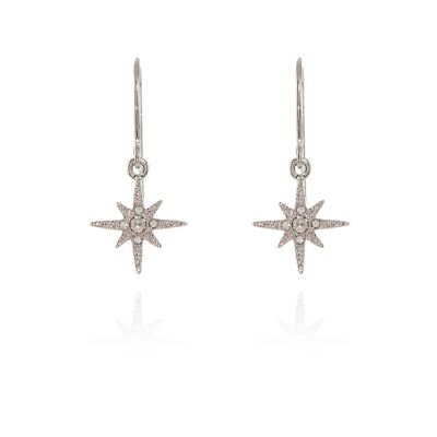 Cachet North Star Earrings Platinum Plated