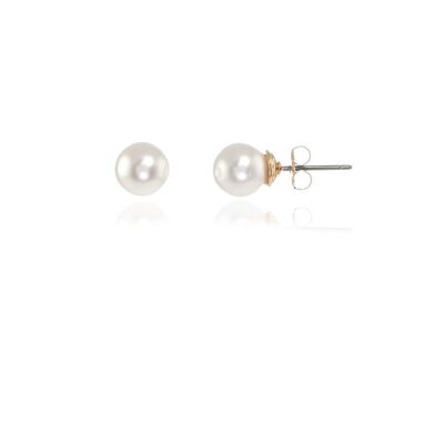 Cachet Mac 8 Earrings.White