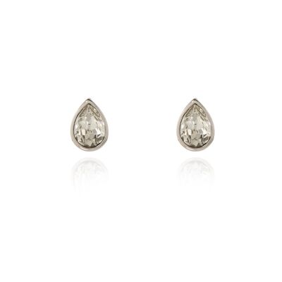 Cachet Ran Earrings Clear Crystal Platinum Plated