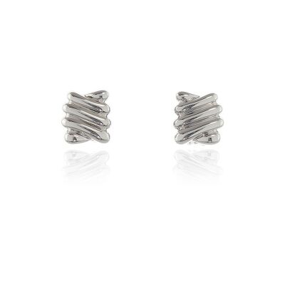 Cachet Ece Clip On Earrings Platinum Plated