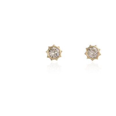 Cachet Bly Earrings Light Silk Crystal 18ct Gold Plated
