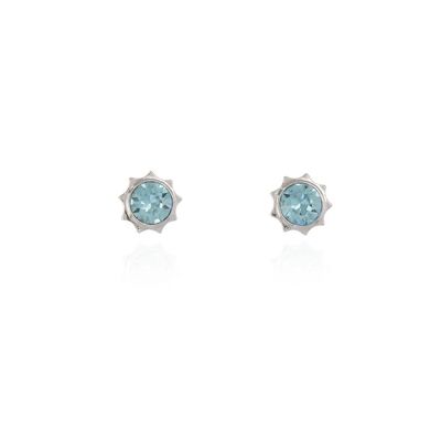 Cachet Bly Earrings Light Turquoise Crystal Platinum Plated