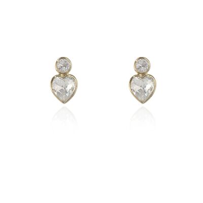 Cachet Post Simple Earrings 18ct old Plated