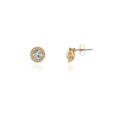Cachet Chickle Stud Earrings 18ct Gold Plated