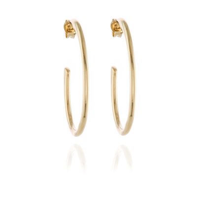 Cachet Palila 34mm Hoop Earrings 18ct Gold Plated