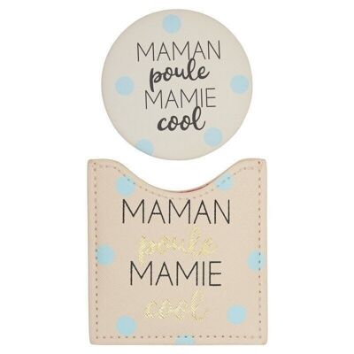 Pocket mirror - MAMAN COOL MAMAN POU