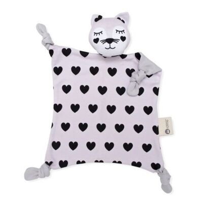 Doudou Kippins Kitten Hearts