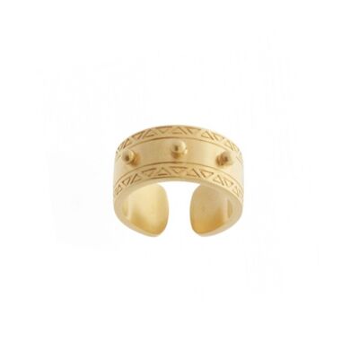 Bague COLLECTION CONSTANCE ALESTRIA plaqué or ajustable