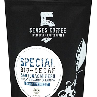 5 SENSI PERÙ BIOLOGICO BIO-DECAF - 1000 grammi - Macinato per macchina da caffè filtro