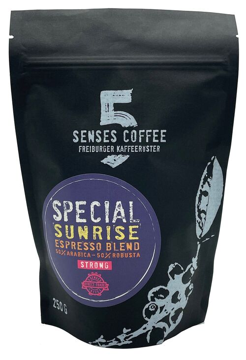 5 SENSES SPECIAL SUNRISE ESPRESSO BLEND - 500 Gramm - Gemahlen für Espressokocher