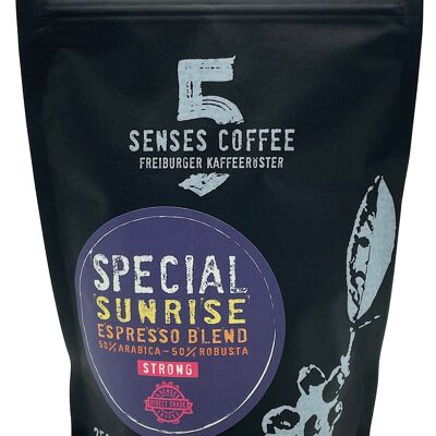 5 SENSES SPECIAL SUNRISE ESPRESSO BLEND - 500 grammes - Moulu pour les machines à expresso