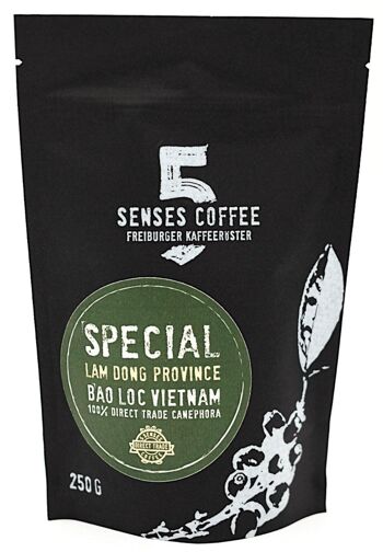 5 SENSES SPECIAL 100% FINE ROBUSTA BAO LOC VIETNAM - 1000 grammes - Moulu pour French Press 1