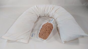 Coussin d'allaitement en coquille de millet 170 x 28 cm, sergé biologique, article 0174220 6