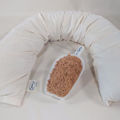 Coussin d'allaitement en coquille de millet 170 x 28 cm, sergé biologique, article 0174220