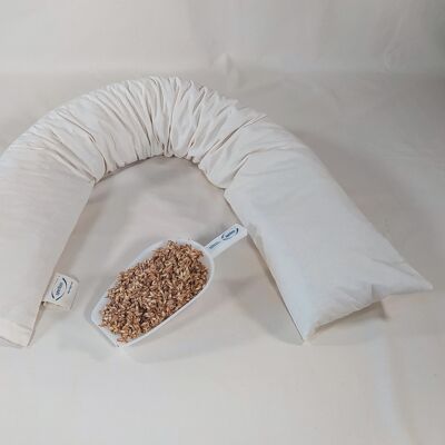 170 x 28 cm spelled husk nursing pillow, organic twill, item 0174221