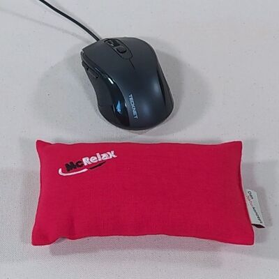 Cuscino per mouse per computer, gusci di miglio, rosso lino, Art. 3111220