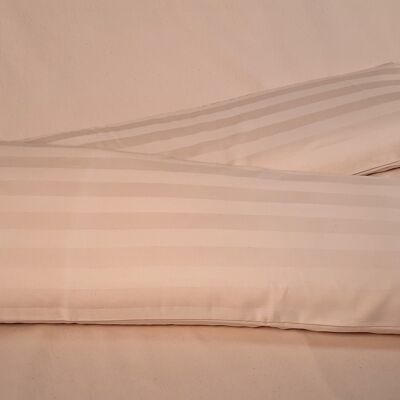 28 x 170 cm cover white stripes, organic satin, item 4172511