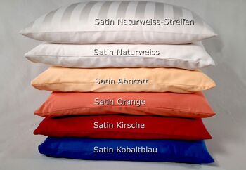 28 x 170 cm couverture orange, satin organique, article 4172518 2