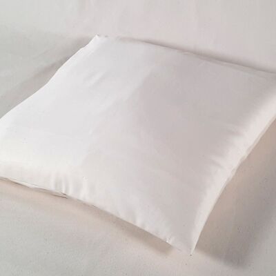 40 x 40 cm couverture blanc naturel, satin organique, article 4404016