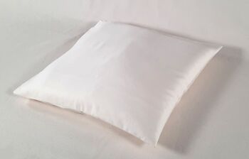 40 x 40 cm couverture blanc naturel, satin organique, article 4404016 1