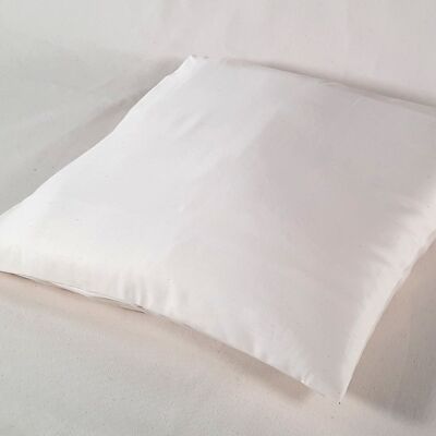 40 x 40 cm couverture blanc naturel, satin organique, article 4404016