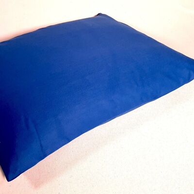 35 x 50 cm couverture bleu cobalt, satin organique, article 4503520