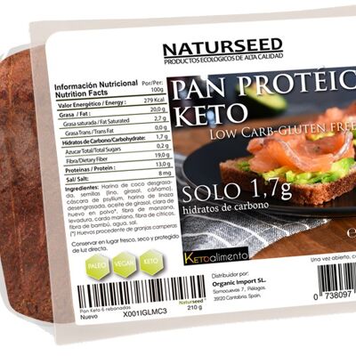 Pan proteico bajo en hidratos  210gr ( 6 rebanadas )