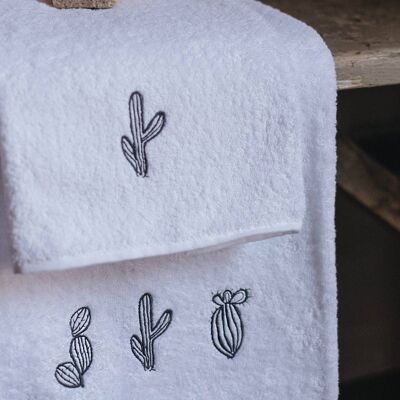 Asciugamani Viso Ospite Cactus