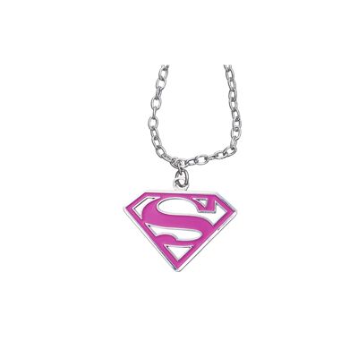 DC Comic Super girl rose pendentif & chaîne