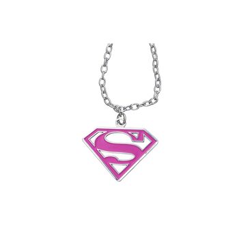 DC Comic Super girl rose pendentif & chaîne 1