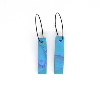 Abstract Watercolour Thin Rectangle Hoops