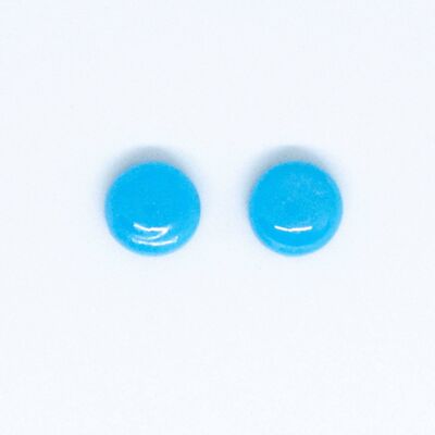 Kaleidoscope Neon Blue Mini Studs