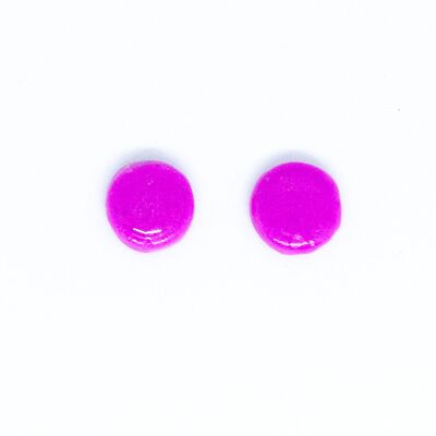 Kaleidoscope Neon Purple Mini Studs