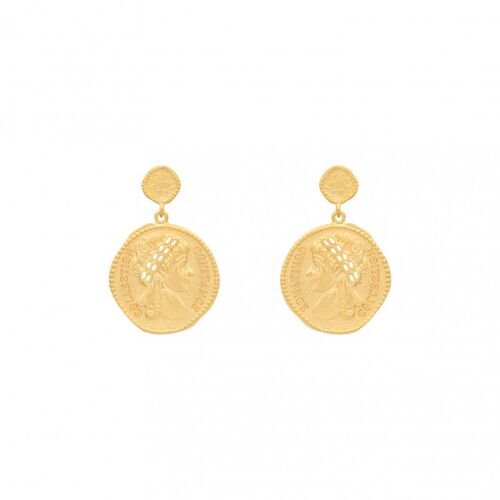 Boucles d'oreilles COLLECTION CONSTANCE CLEOPATRE plaqué or