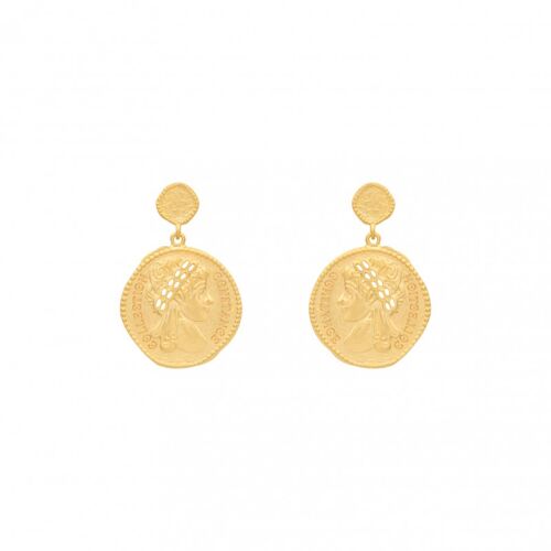 Boucles d'oreilles COLLECTION CONSTANCE CLEOPATRE plaqué or