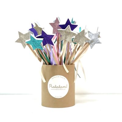 Mix box of 20 mini glitter magic wands