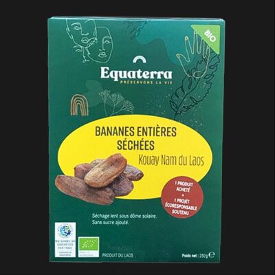 Bananes entières séchées du Laos-250 g