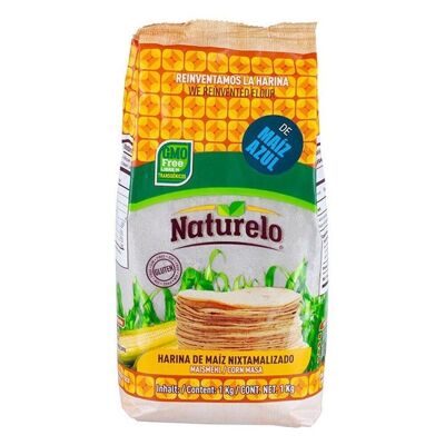 Blue corn flour - Naturelo - 1 kg