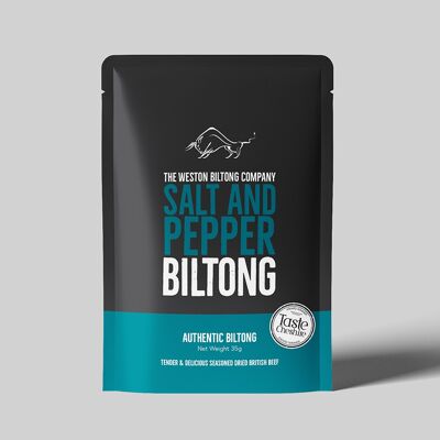 Salt and Pepper Beef Biltong - 1 x 35g