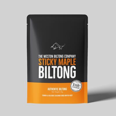 Sticky Maple Beef Biltong - 1 x 35 g