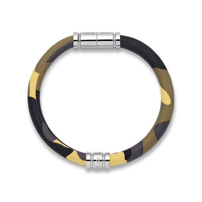 Camo Leather Bracelet - One Size