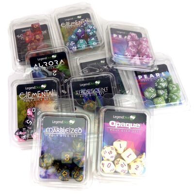 Blister Packed Poly Dice Selection x10